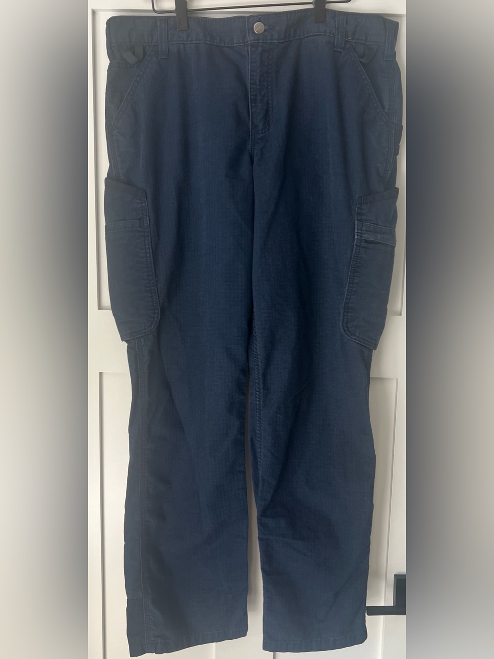 Carhartt Force Broxton Cargo Utility Work Pants Women’s 16R Navy Ripstop